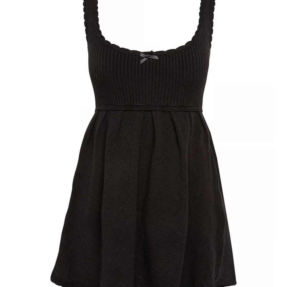 For Love & Lemons Pointelle Knit Dress
